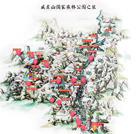 威虎山国家森林公园地图导览